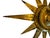 1960s Oliver Messel, Mid-Century gold gilt metal Sunburst ceiling light on a pendant stem is rare and beautiful.