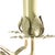 Italian Tole 6-Arm Palm Leaf Chandelier in Painted White Metal, C. 1970s For Sale - Image 11 of 16