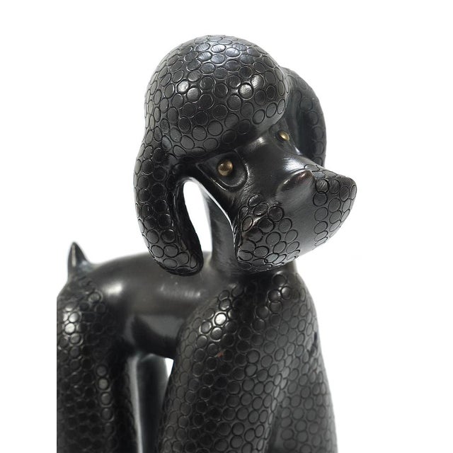Dog Poodle Figurine attributed to Leopold Anzengruber, Austria, 1950s For Sale - Image 10 of 17