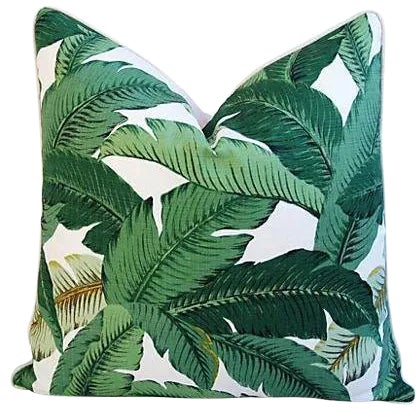 Custom-Tailored Tropical Iconic Banana Leaf Feather/Down Pillow For Sale