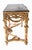 Metal Louis XVI Gilt Console Table with Marble Top For Sale - Image 7 of 12