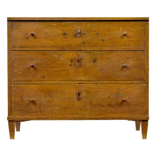 Traditional Swedish Painted Chest of Drawers, 1850 For Sale