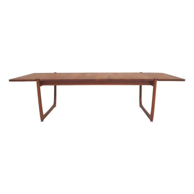 Model FD 575 Coffee Table in Teak by Hvidt and Nielsen, 1950s For Sale
