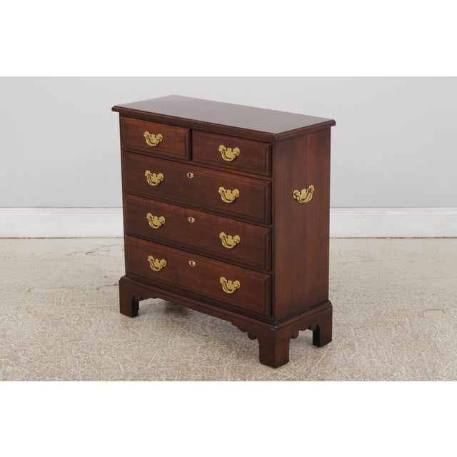Traditional Statton Old Towne Cherry 5 Drawer Hall Occasional Chest For Sale - Image 3 of 13
