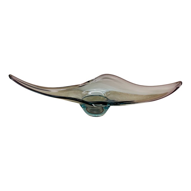 Murano Sommerso Glass Bowl, 1960s For Sale