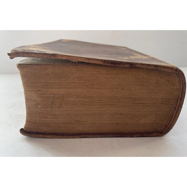 Animal Skin Antique Law Book Leather Bound New Jersey 1821 First Edition For Sale - Image 7 of 12