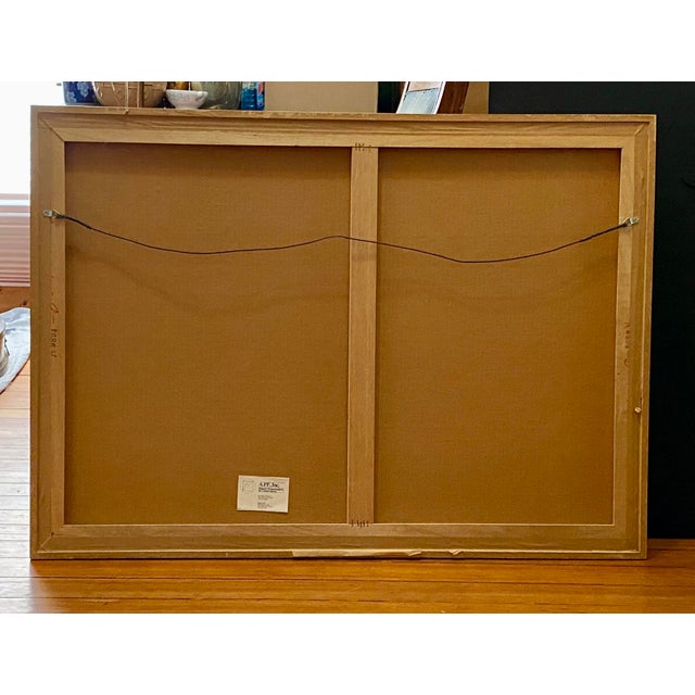 1980s Powerful Abstract J. L. Mitchell Gouache / Pastel Large Custom Frame New York Reframe? For Sale - Image 10 of 16