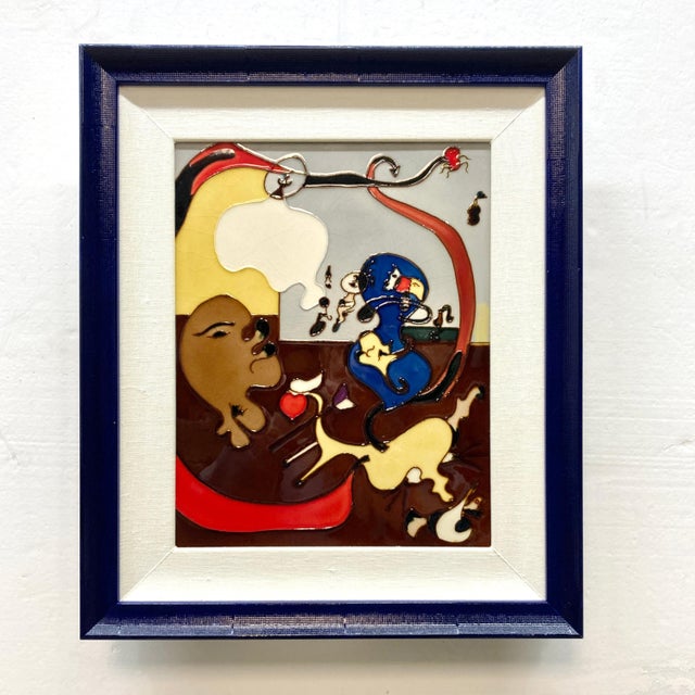 Vintage Joan Miro Enamel Artwork "Dutch Interior Ii" For Sale In Fayetteville, AR - Image 6 of 9