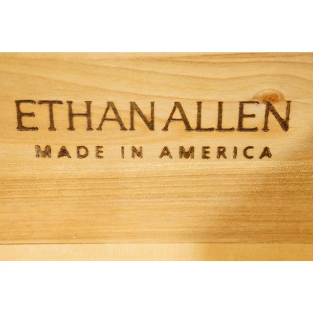 Ethan Allen Country French Collection 26" Cabinet Nightstand 26-5226 - 216 Bordeaux Finish For Sale - Image 9 of 15