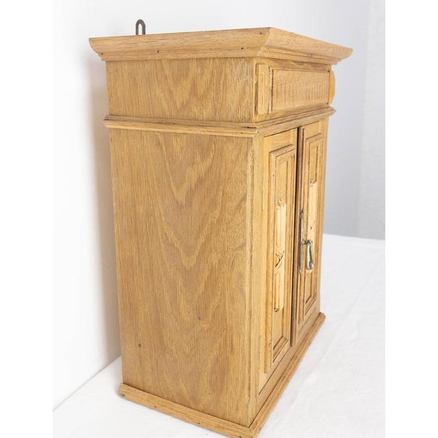 French Louis XVI Style Massive Oak Wall Cabinet, 1900s For Sale - Image 5 of 12