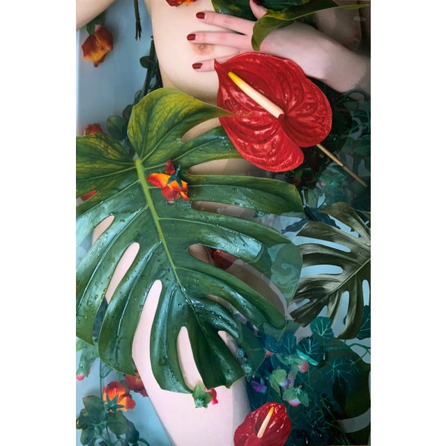 Patrick Chelli - « Le bain » Silver print mounted on Dibond Signed on the back, numbered 3/10 Circa 2013 Size: 53x80cm...