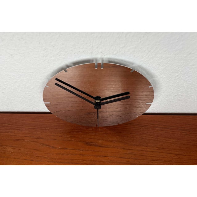 Postmodern German Chrome Wall Clock from Junghans, 1980s For Sale - Image 17 of 18