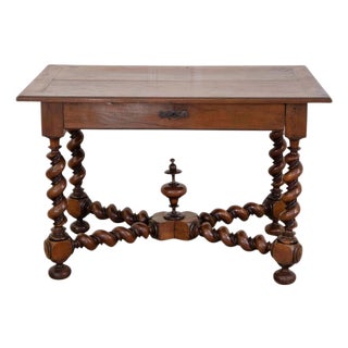 French 19th Century Louis XIII Style Walnut Table For Sale