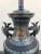 Vintage Japanese Champleve Bird and Flower Motif Two Handled Urn Style Table Lamp For Sale - Image 9 of 12