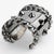 Givenchy Paris High-Gloss Gunmetal Chains and Studs Cuff Bracelet For Sale - Image 14 of 16