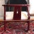 1970s James Mont-Style Oxblood Red Horseshoe Chinoiserie Accent Chair For Sale In Baltimore - Image 6 of 12