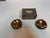 Vintage Chinese Export Silver & Enamel Smoking Set, Cigarette Holder & Pair of Ashtrays For Sale - Image 11 of 11