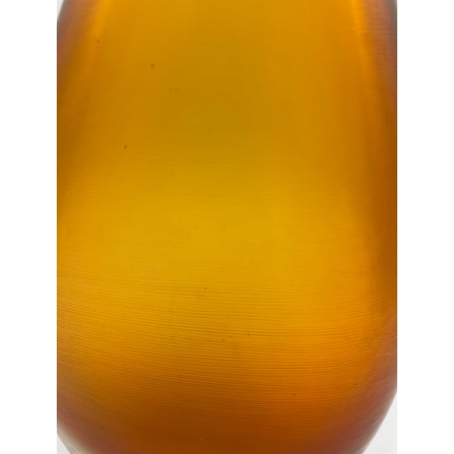 Incisi Series Vase in Orange by Paolo Venini for Venini, 1970s For Sale - Image 6 of 7