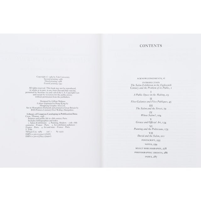Painters and Public Life in Eighteenth Century Paris by Thomas F. Crow For Sale - Image 4 of 5