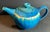 Arts & Crafts 1980s Blue Drip Glazed Stoneware Studio Pottery Teapot For Sale - Image 3 of 9