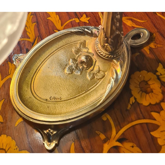 Bronze Desk Lamp by Charles Ranc, 1920 For Sale - Image 3 of 13