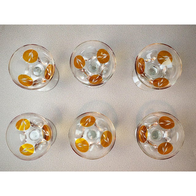 Golden Honey Amber Liqueur Glasses, Set of 6 For Sale - Image 10 of 11