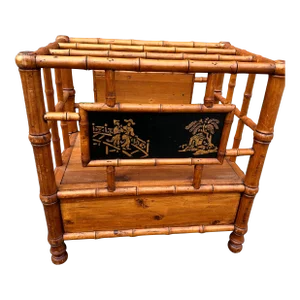 Faux Bamboo Newspaper Rack