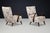 Italian Art Deco Walnut Chairs with Original Upholstery, 1940, Set of 2 For Sale - Image 4 of 15