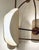 Modern Arteriors Modern Brass and Opal Glass Roll Chandelier For Sale - Image 3 of 6