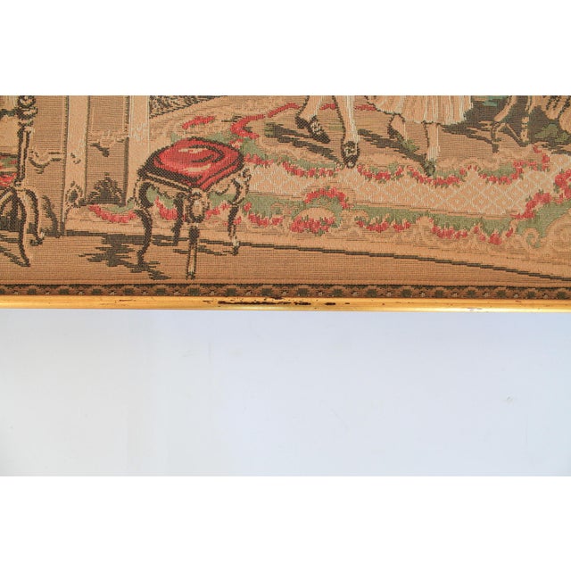 Antique Framed Wall Tapestry For Sale - Image 4 of 8