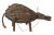 Brown Armadillo Vintage Hand Made For Sale - Image 8 of 8