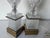 Vintage French Empire Neoclassical Style Cut Crystal & Swan Bronze Ormolu Table Lamps – A Pair For Sale - Image 11 of 13