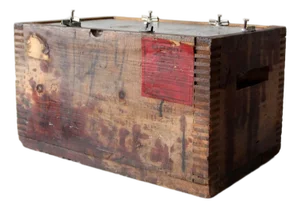 Antique Industrial Wood Crate