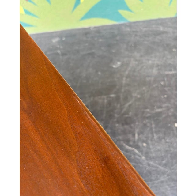 Mid Century Stanley Tallboy W/ Brass Spade Pulls For Sale - Image 13 of 14
