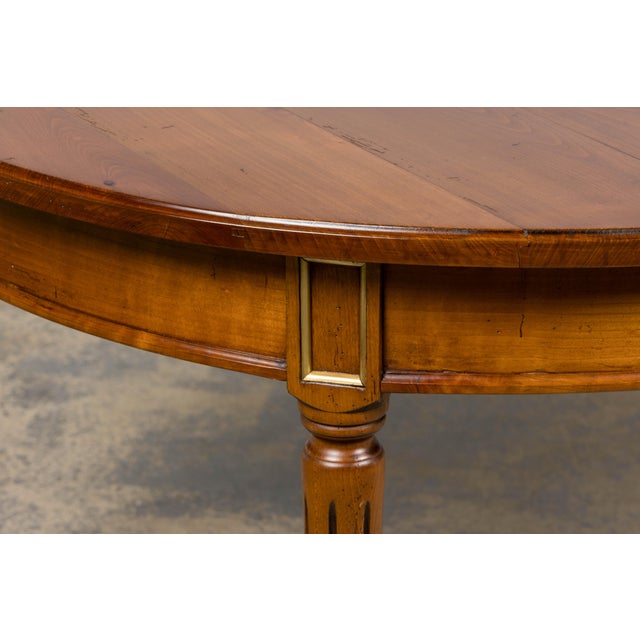 Brown Antique French Louis XVI Style Extendable Dining Table For Sale - Image 8 of 18