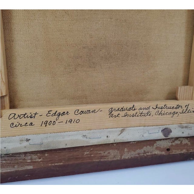 Antique Oil Portrait of a Young Woman For Sale - Image 10 of 18