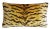 Custom-tailored Italian Scalamandré pillow in luxurious silk-blend velvet fabric called "Le Tigre (Tiger)." Gold velvet...