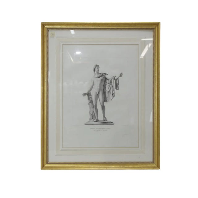 A set of four engravings from the 19th century, published by DANLOS AINC, Editeur. Source Christie's 1. APOLLON VAINQURUE...