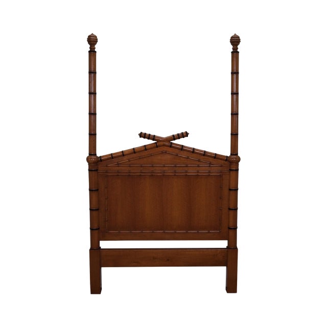 Faux Bamboo Twin Size Poster Headboard Bed Chairish