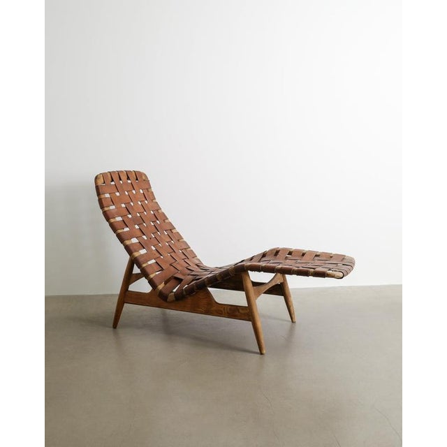 Early Mid-Century Danish Wooden Chaise Lounge by Arne Vodder for Bovirke, 1950s For Sale - Image 6 of 7