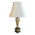 Vintage Green Onyx Marble Urn Trophy Brass Table Lamp Art Deco Nouveau Heavy For Sale