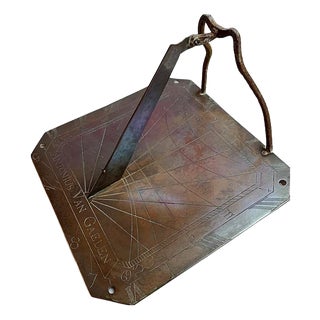 Red Copper Sundial, Late 18th Century For Sale