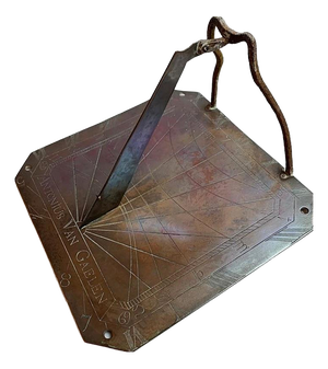 Red Copper Sundial, Late 18th Century