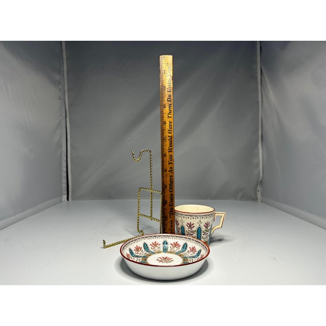 Minton for Maison Toy Paris Demitasse Cup & Saucer RARE For Sale - Image 9 of 10
