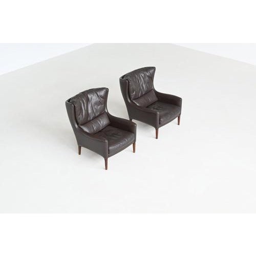 Lounge Chairs in Brown Leather from Durlet, Belgium, 1960s, Set of 2 For Sale - Image 9 of 18