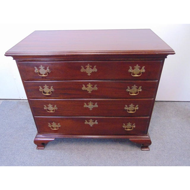 Chippendale Style Benchmade Solid Mahogany Chest For Sale In Philadelphia - Image 6 of 12