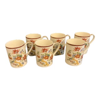 1990s Queen’s “Indian Tree” Mugs - Set of 6 For Sale
