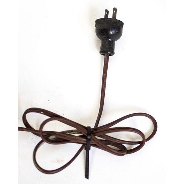 Blue Vintage Cloisonne Lamp With Shade For Sale - Image 8 of 9