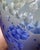 Off-white 35” Extra Large Shiwan Proc Style Blue Green Crystalline Glaze Pottery Floor Vase Signed For Sale - Image 8 of 12