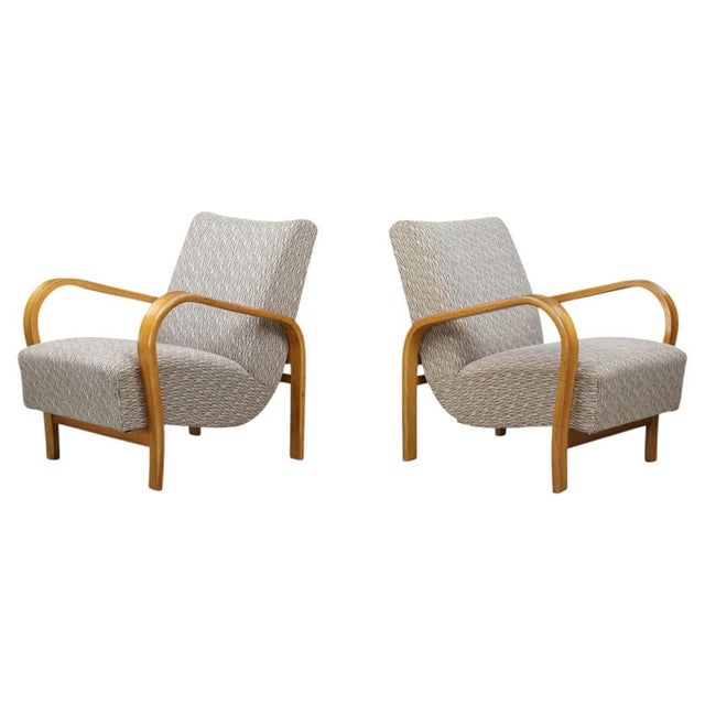Bentwood Chairs by Karel Koželka & Antonín Kropáček, Czechoslovakia, 1940s, Set of 2 For Sale - Image 17 of 17